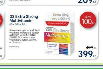 Benu Gs extra strong multivitamin nabídka