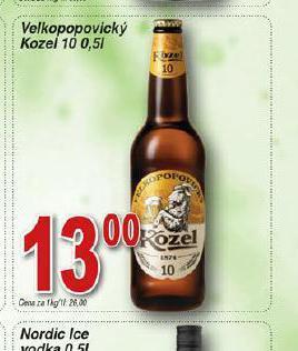 Hruška Pivo velkopopovický kozel 10 nabídka
