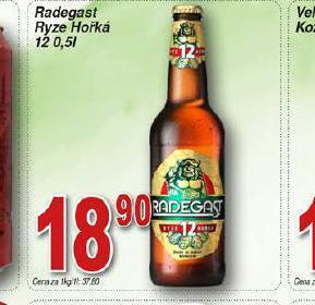 Hruška Pivo radegast ryze hořká 12 nabídka