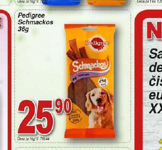 Hruška Pedigree schmackos nabídka