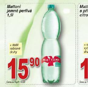 Hruška Mattoni jemně perlivá nabídka