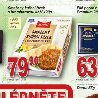 Hruška Smažený kuřecí řízek s bramborovou kaší nabídka
