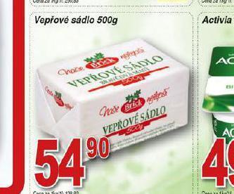 Hruška Vepřové sádlo nabídka