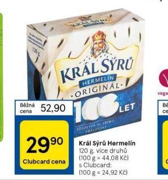 Tesco Král sýrů hermelín nabídka