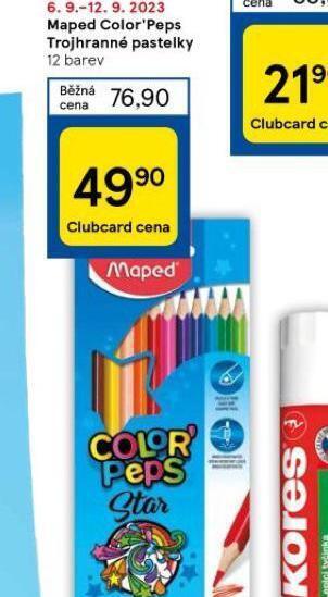 Tesco Maped color´s peps trojhranné pastelky nabídka