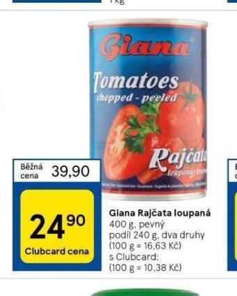 Tesco Giana rajčata loupaná nabídka