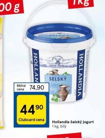 Tesco Hollandia selský jogurt bílý nabídka