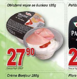Hruška Obložené vejce se šunkou nabídka