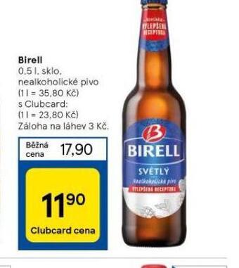 Tesco Birell nabídka