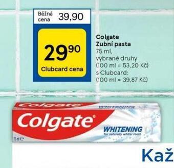 Tesco Colgate zubní pasta nabídka