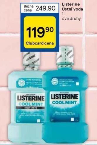 Tesco Listerine ústní voda nabídka