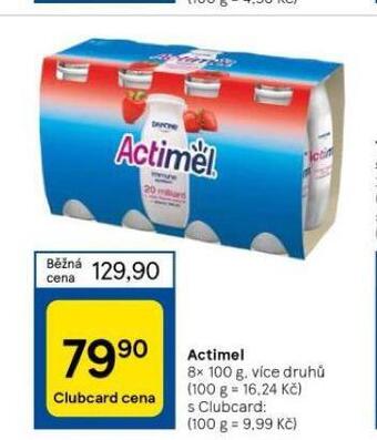 Tesco Actimel nabídka