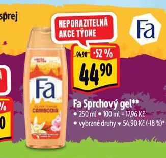 Albert Fa sprchový gel nabídka