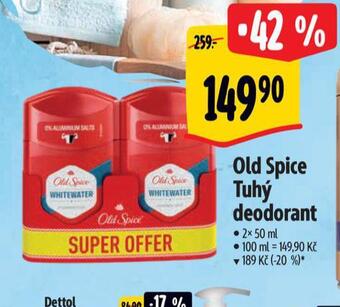 Albert Old spice tuhý deodorant nabídka