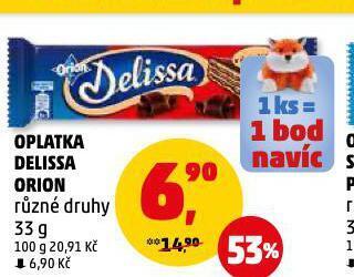 Penny Market Delissa oplatka nabídka