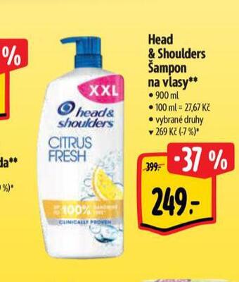 Albert Head & shoulders šampon nabídka