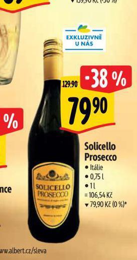Albert Prosecco solicello nabídka