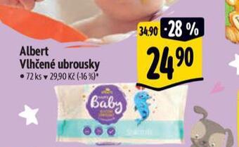 Albert Vlhčené ubrousky nabídka
