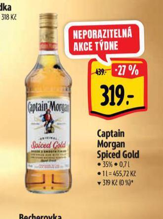 Albert Captain morgan spiced gold nabídka