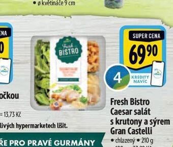 Albert Caesar salát s krutony a sýrem gran castelli nabídka