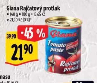Albert Giana rajčatový protlak nabídka