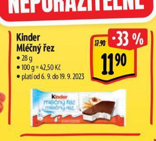 Albert Kinder mléčný řez nabídka