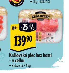 Albert Královská plec bez kosti nabídka