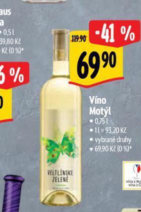 Albert Víno motýl nabídka