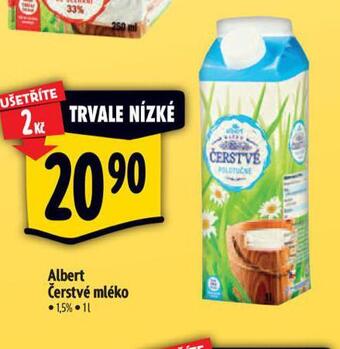 Albert Čerstvé mléko nabídka