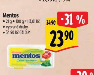 Albert Mentos nabídka