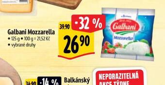 Albert Galbani mozzarella sýr nabídka