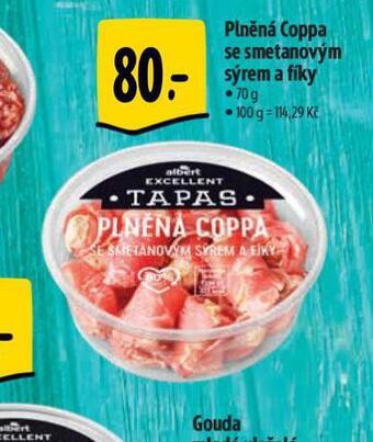 Albert Plněná coppa se smetanovým sýrem a fíky nabídka