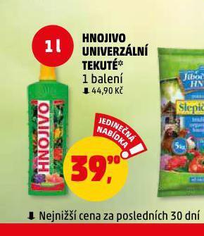 Penny Market Hnojivo univerzální tekuté nabídka