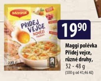Bala Maggi polévka Přidej vejce, různé druhy nabídka