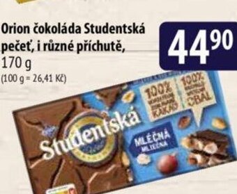 Bala Orion čokoláda Studentská pečeť, i různé příchutě nabídka