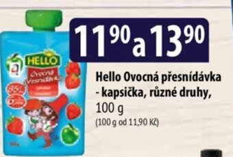 Bala Hello Ovocná přesnídávka - kapsička, různé druhy nabídka
