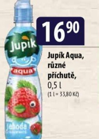 Jupík Aqua, různé příchutě