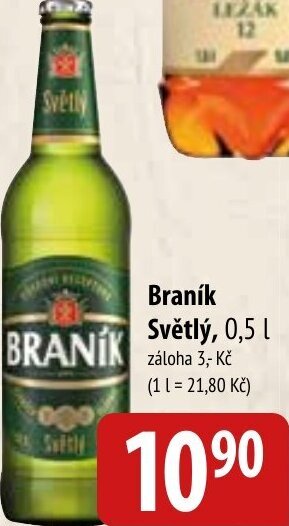 Bala Braník Světlý, 0,5 l nabídka