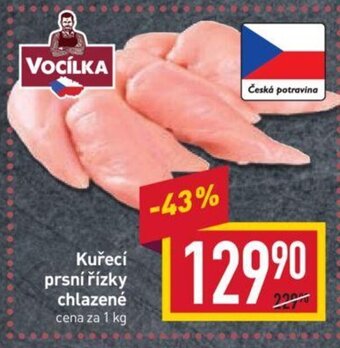Billa Kuřecí prsní řízky chlazené cena za 1 kg nabídka