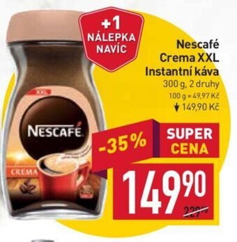Billa Nescafé Crema XXL Instantní káva nabídka