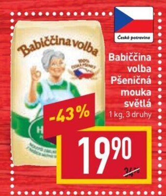 Billa Babiččina volba Pšeničná: mouka světlá nabídka