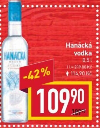 Billa Hanácká vodka 0,5 L nabídka