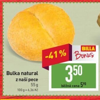 Billa Bulka natural z naší pece 55 g nabídka