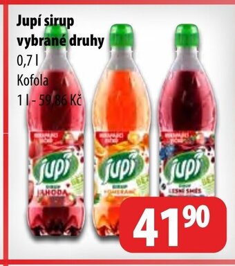 Partner Maloobchodní síť Jupí sirup vybrané druhy nabídka