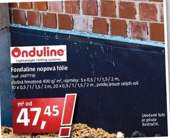 Fondaline nopová fólie