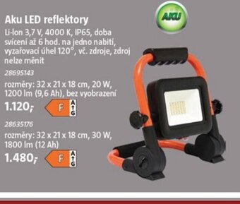 Bauhaus Aku LED reflektory nabídka