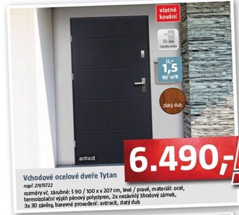 Bauhaus Vchodové ocelové dveře Tytan nabídka