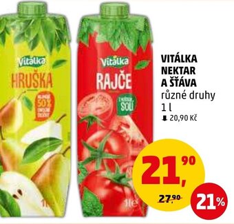 Penny Market VITÁLKA NEKTAR A ŠŤÁVA nabídka