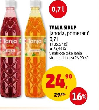 Penny Market TANJA SIRUP nabídka