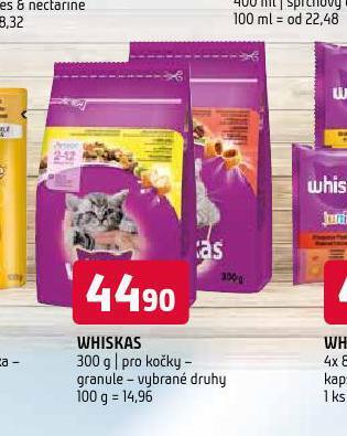 Terno Whiskas granule pro kočky nabídka